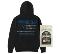 Honor The Fallen Flag Hoodie & Medium Roast