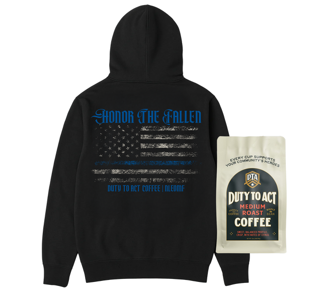 Honor The Fallen Flag Hoodie & Medium Roast