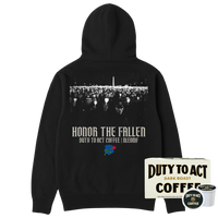 Honor The Fallen Candle Light Hoodie & Dark Roast