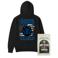 Honor The Fallen Lion Long Hoodie & Medium Roast