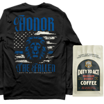 Honor The Fallen Lion Long Sleeve & Medium Roast
