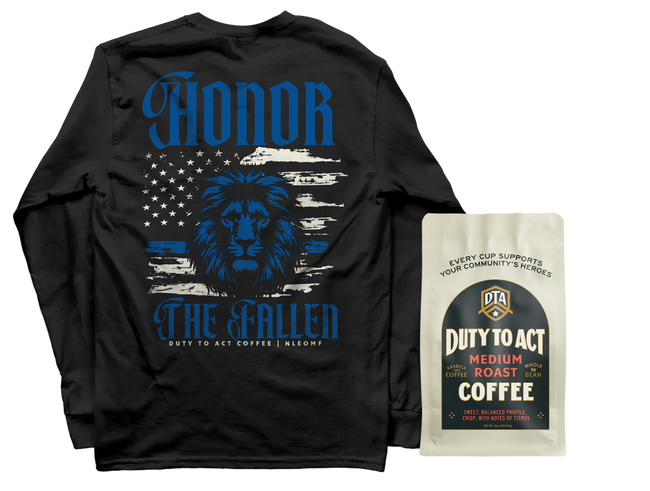 Honor The Fallen Lion Long Sleeve & Medium Roast