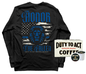 Honor The Fallen Lion Long Sleeve & Medium Roast