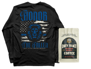 Honor The Fallen Lion Long Sleeve & Medium Roast