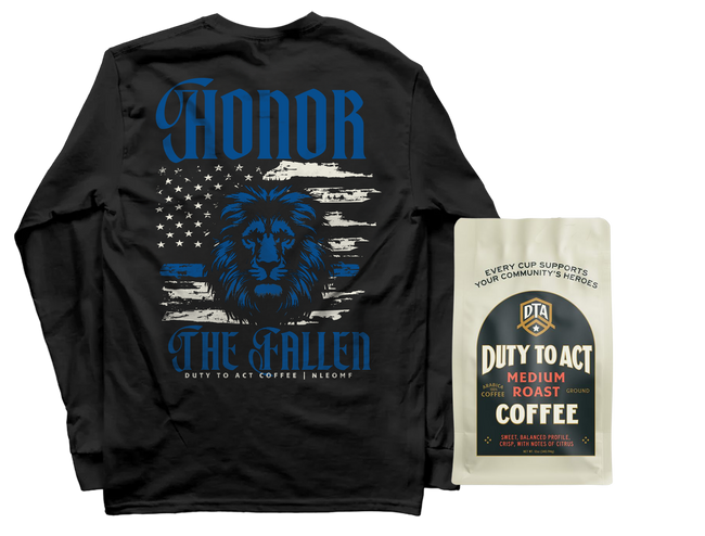 Honor The Fallen Lion Long Sleeve & Medium Roast