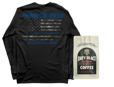 Honor The Fallen Flag Long Sleeve & Medium Roast