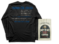 Honor The Fallen Flag Long Sleeve & Medium Roast