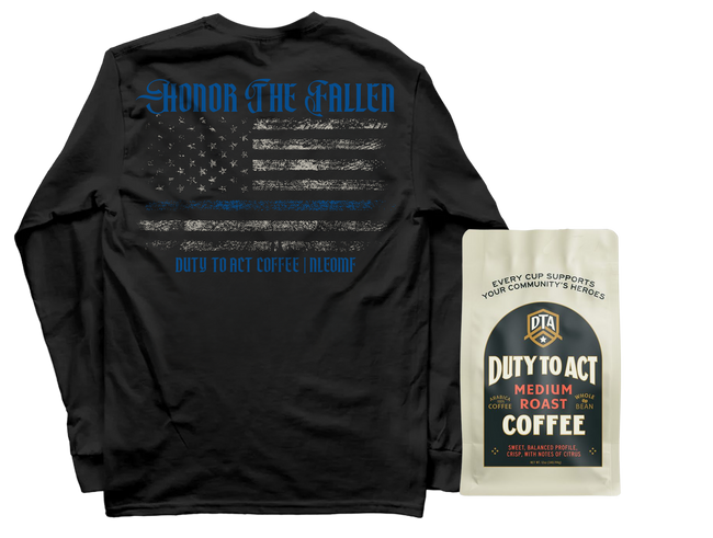 Honor The Fallen Flag Long Sleeve & Medium Roast