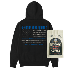 Honor The Fallen Flag Hoodie & Medium Roast