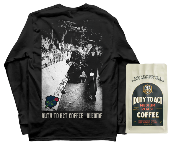 Honor The Fallen Names Long Sleeve & Medium Roast