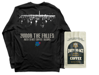 Honor The Fallen Candle Light Long Sleeve & Dark Roast