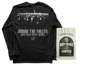 Honor The Fallen Candle Light Long Sleeve & Dark Roast