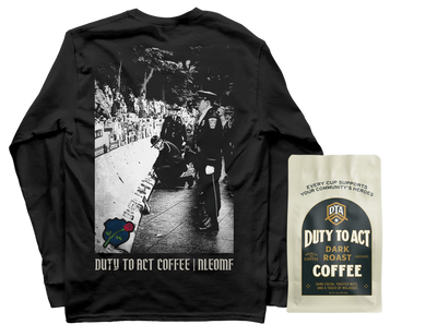 Honor The Fallen Names Long Sleeve & Dark Roast