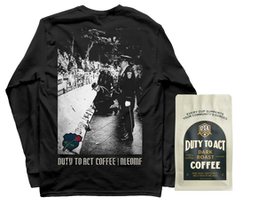 Honor The Fallen Names Long Sleeve & Dark Roast