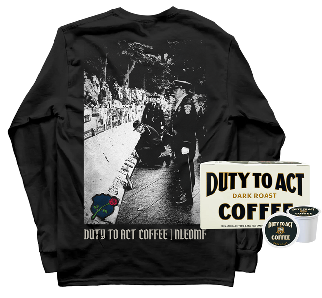 Honor The Fallen Names Long Sleeve & Dark Roast