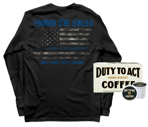 Honor The Fallen Flag Long Sleeve & Dark Roast