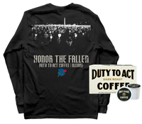 Honor The Fallen Candle Light Long Sleeve & Dark Roast