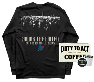 Honor The Fallen Candle Light Long Sleeve & Dark Roast