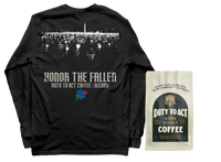 Honor The Fallen Candle Light Long Sleeve & Dark Roast