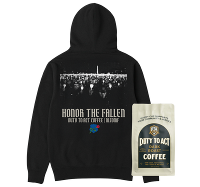 Honor The Fallen Candle Light Hoodie & Dark Roast