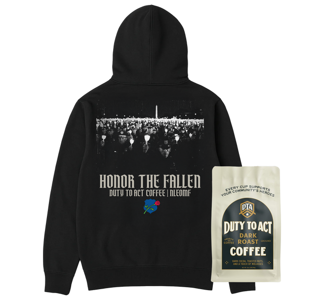 Honor The Fallen Candle Light Hoodie & Dark Roast