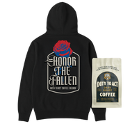 Honor The Fallen Rose Hoodie & Dark Roast