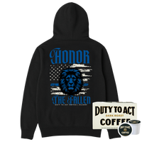 Honor The Fallen Lion Hoodie & Dark Roast
