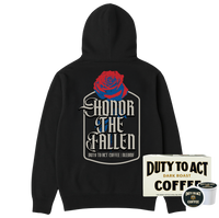 Honor The Fallen Rose Hoodie & Dark Roast