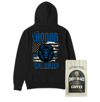 Honor The Fallen Lion Hoodie & Dark Roast