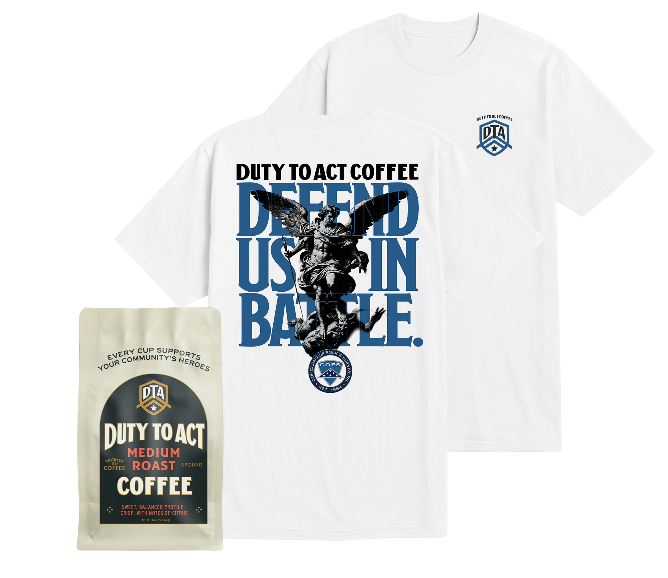 Defend Us In Battle T-Shirt & Medium Roast