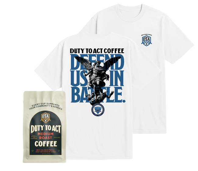 Defend Us In Battle T-Shirt & Medium Roast