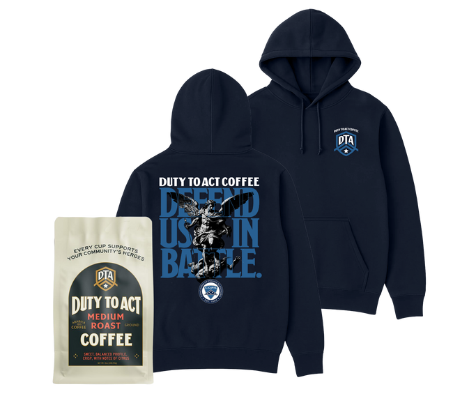 Defend Us In Battle Hoodie & Medium Roast