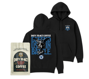Defend Us In Battle Hoodie & Medium Roast