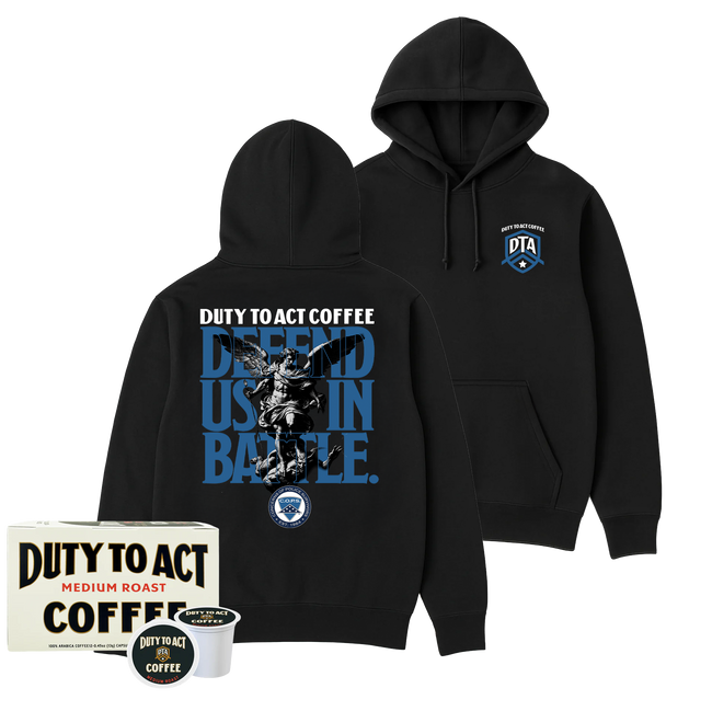 Defend Us In Battle Hoodie & Medium Roast
