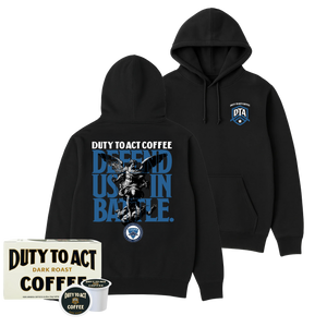 Defend Us In Battle Hoodie & Dark Roast