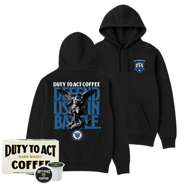 Defend Us In Battle Hoodie & Dark Roast