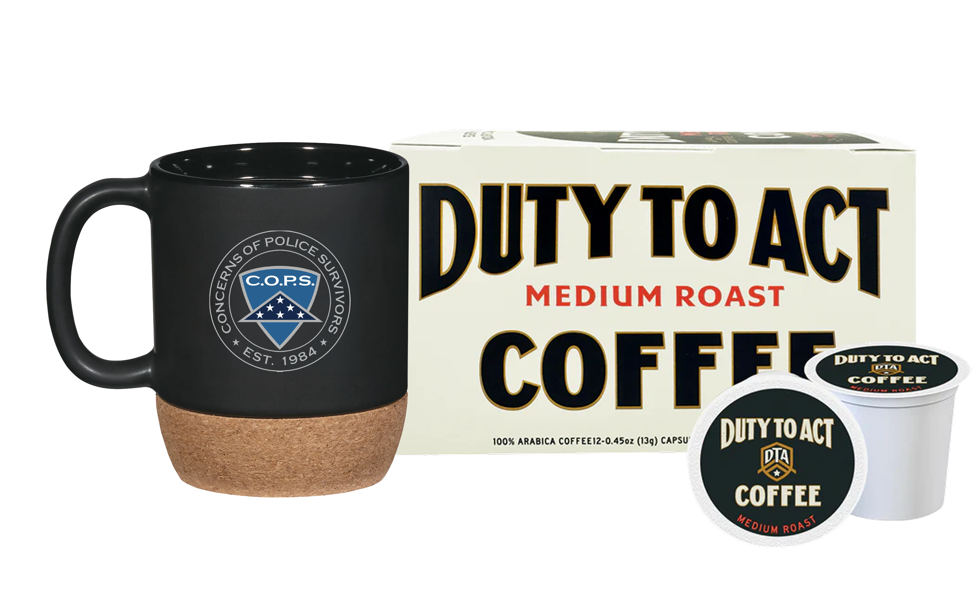 C.O.P.S. Mug & Medium Roast Coffee