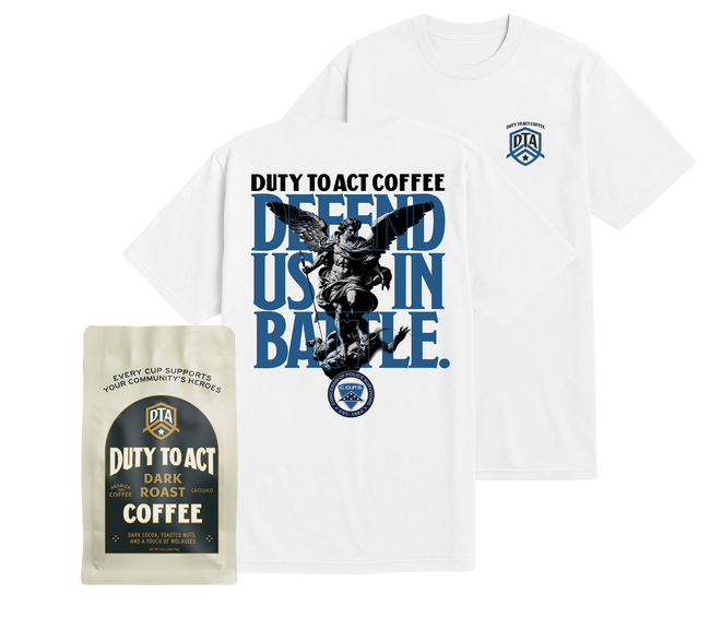 Defend Us In Battle T-Shirt & Dark Roast