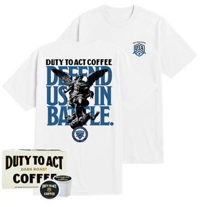 Defend Us In Battle T-Shirt & Dark Roast