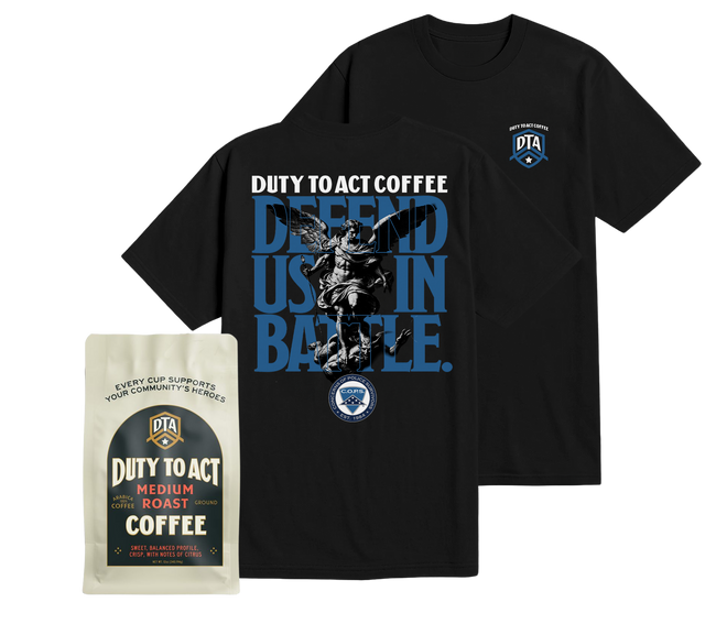 Defend Us In Battle T-Shirt & Medium Roast