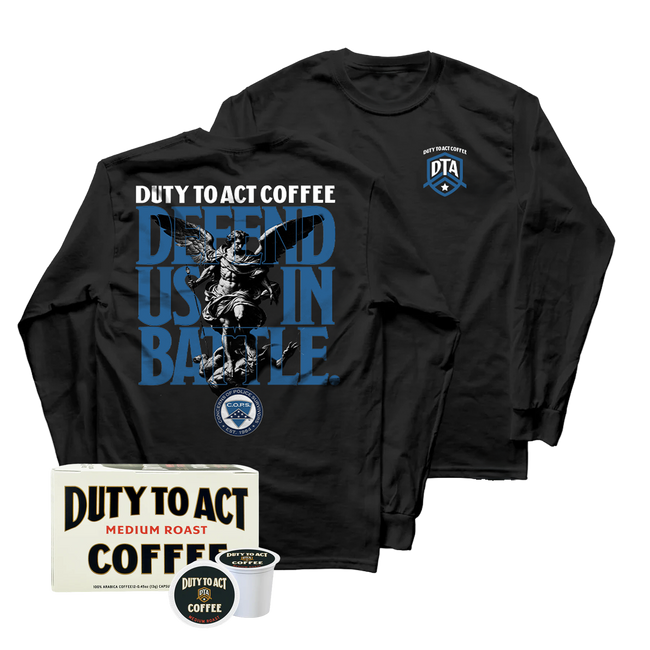 Defend Us In Battle Long Sleeve & Medium Roast