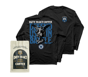 Defend Us In Battle Long Sleeve & Dark Roast