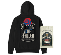 Honor The Fallen Rose Hoodie & Medium Roast