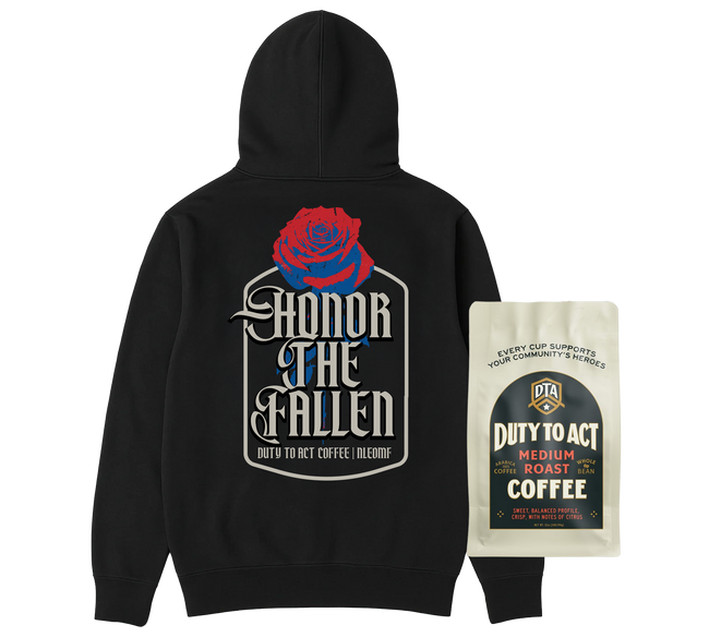 Honor The Fallen Rose Hoodie & Medium Roast