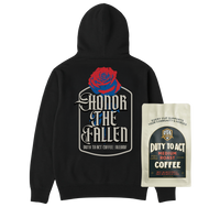 Honor The Fallen Rose Hoodie & Medium Roast