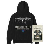 Honor The Fallen Candle Light Hoodie & Dark Roast