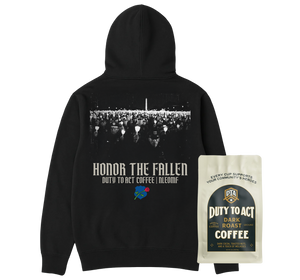 Honor The Fallen Candle Light Hoodie & Dark Roast