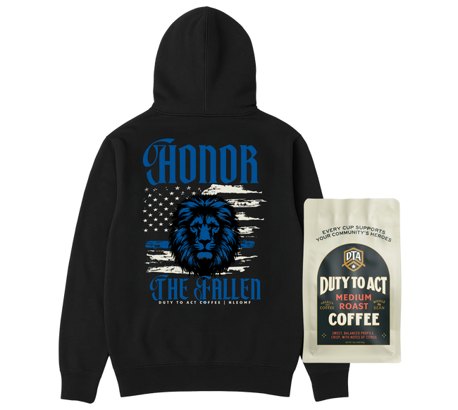 Honor The Fallen Lion Long Hoodie & Medium Roast