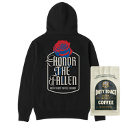 Honor The Fallen Rose Hoodie & Dark Roast