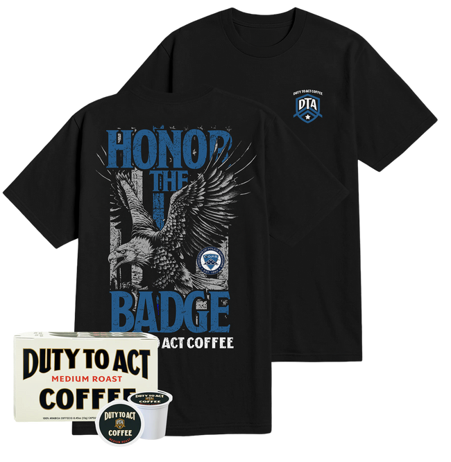 Honor the Badge T-Shirt & Medium Roast